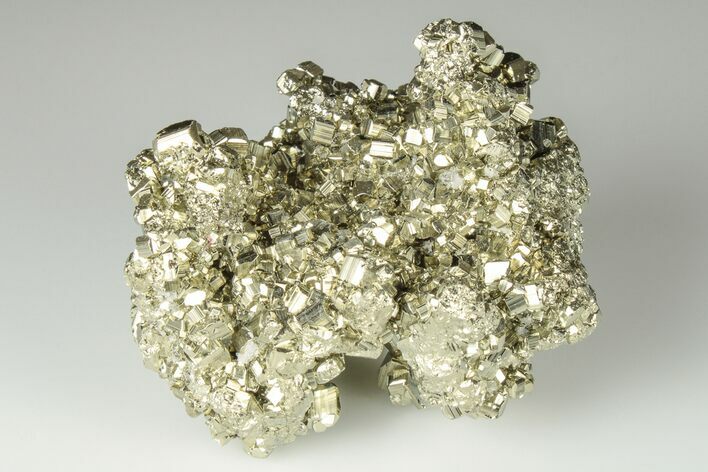 Shimmering Pyrite Crystal Cluster - Peru #190947